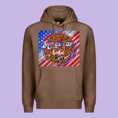 American Babe Premium Hoodie Designed By Tumblerdesignbyshophia