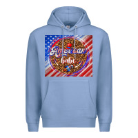Colony Blue American babe Premium Hoodie - TumblerDesignByShophia