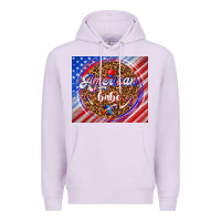 Lilac American babe Premium Hoodie - TumblerDesignByShophia