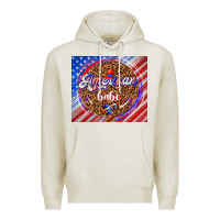 Oatmeal Heather American babe Premium Hoodie - TumblerDesignByShophia