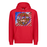 Red American babe Premium Hoodie - TumblerDesignByShophia