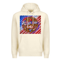 Sandshell American babe Premium Hoodie - TumblerDesignByShophia