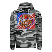 Slate Camo American babe Premium Hoodie - TumblerDesignByShophia