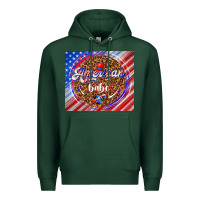 Sports Green American babe Premium Hoodie - TumblerDesignByShophia