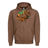 Chestnut Tiger Lips Zipper Hoodie - Bettercallsaul