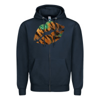 Navy Tiger Lips Zipper Hoodie - Bettercallsaul