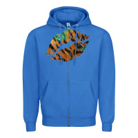True Royal Tiger Lips Zipper Hoodie - Bettercallsaul