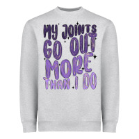 Heather Grey my joints go out more than ı do Heavyweight Sweatshirt - MaliasSmallBusiness