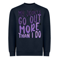 Navy my joints go out more than ı do Heavyweight Sweatshirt - MaliasSmallBusiness