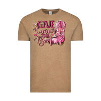 Vintage Coffee give cancer the boot Vintage Tee - MaliasSmallBusiness