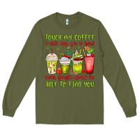 Christmas Characters Coffee Cups Long Sleeve Tee | Teevron