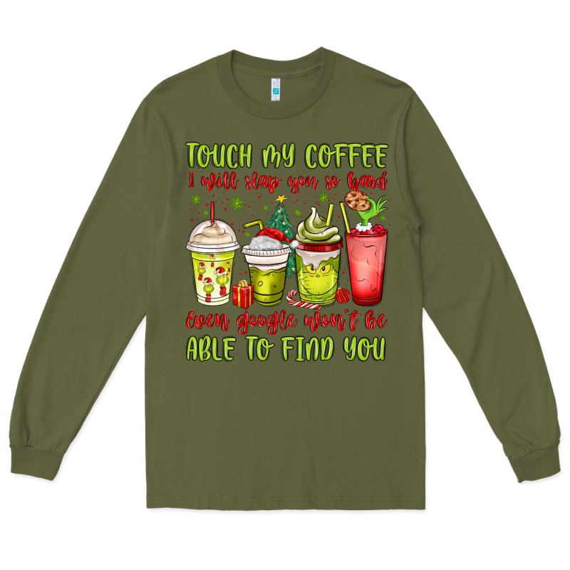 Christmas Characters Coffee Cups Long Sleeve Tee by MaliasSmallBusiness | Teevron