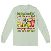 Matcha christmas characters coffee cups Long Sleeve Tee - MaliasSmallBusiness