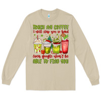 Mushroom christmas characters coffee cups Long Sleeve Tee - MaliasSmallBusiness