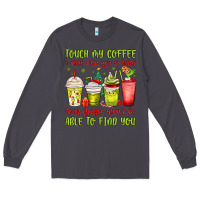 Smoke christmas characters coffee cups Long Sleeve Tee - MaliasSmallBusiness