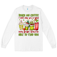 White christmas characters coffee cups Long Sleeve Tee - MaliasSmallBusiness
