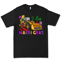 Black i dig mardi gras bulldozer Premium Tee - JahusDesignShop