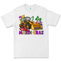 White i dig mardi gras bulldozer Premium Tee - JahusDesignShop