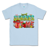 Dusty Blue summer time Classic Tee - CowhideDigitalArt