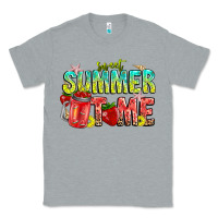 Heather Grey summer time Classic Tee - CowhideDigitalArt