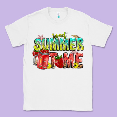 Summer Time Classic Tee Designed By Cowhidedigitalart