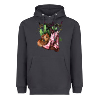 Smoke Cowgirl boots hat horns cactus Heavyweight Hoodie - HowdyJamesFarm