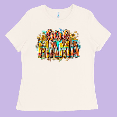 Girl Mama Ladies Tee Designed By Racoondesign