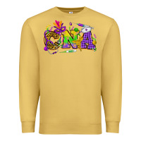 Antique Gold Mardi Gras CNA Nurse Premium Sweatshirt - HowdyJamesFarm