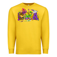 Lemon Mardi Gras CNA Nurse Premium Sweatshirt - HowdyJamesFarm