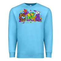 Ocean Blue Mardi Gras CNA Nurse Premium Sweatshirt - HowdyJamesFarm