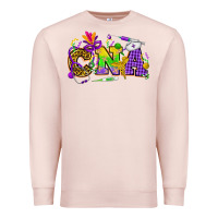 Pale Pink Mardi Gras CNA Nurse Premium Sweatshirt - HowdyJamesFarm
