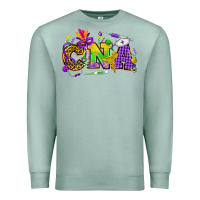 Seafoam Mardi Gras CNA Nurse Premium Sweatshirt - HowdyJamesFarm