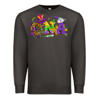 Smoke Mardi Gras CNA Nurse Premium Sweatshirt - HowdyJamesFarm