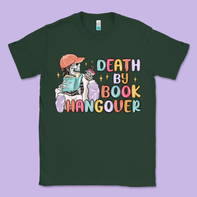 Death By Book Hangover Classic Tee Designed By Maliassmallbusiness