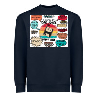 Navy ı keep all my dad jokes in a dad a base Heavyweight Sweatshirt - MaliasSmallBusiness