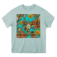 Arona bull skull cross seamless pattern Heavy Core Tee - HRA Design Shop