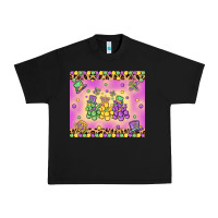 Black mardi gras bead dogs Urban Heavy Tee - MaliasSmallBusiness