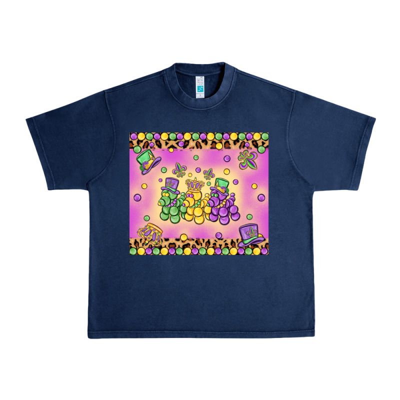 Mardi Gras Bead Dogs Urban Heavy Tee by MaliasSmallBusiness | Teevron