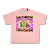 Salmon mardi gras bead dogs Urban Heavy Tee - MaliasSmallBusiness