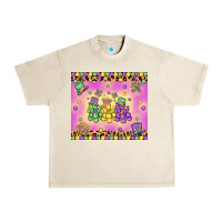 Sandshell mardi gras bead dogs Urban Heavy Tee - MaliasSmallBusiness