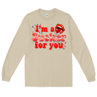 Mushroom im a sucker for you valentines the day Long Sleeve Tee - NancyCooperArtShop