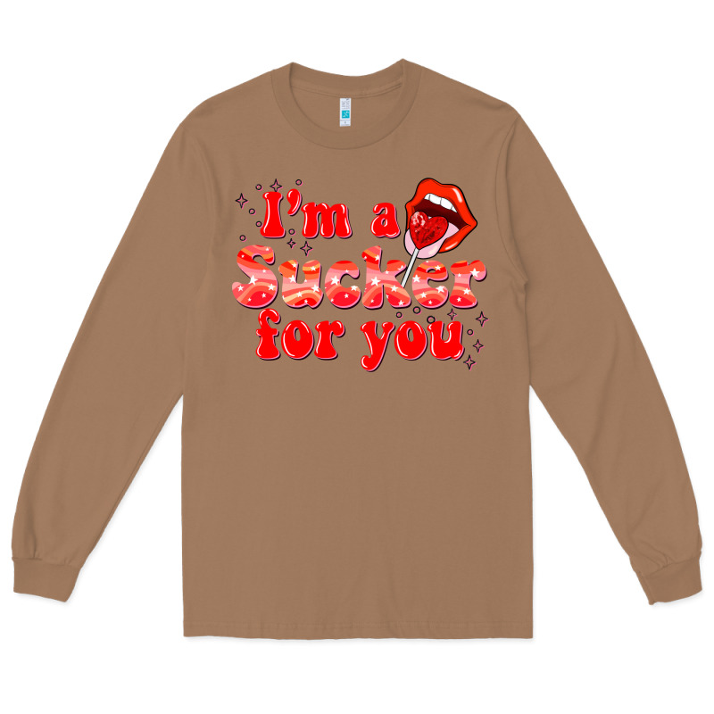 Im A Sucker For You Valentines The Day Long Sleeve Tee by NancyCooperArtShop | Teevron