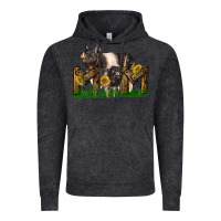 Vintage Black Western Mom With Hampshire Pig And Baby Pig Vintage Hoodie - LillyAllenDesigns