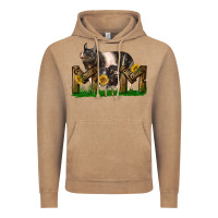 Vintage Coffee Western Mom With Hampshire Pig And Baby Pig Vintage Hoodie - LillyAllenDesigns