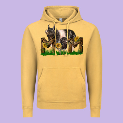 Western Mom With Hampshire Pig And Baby Pig Vintage Hoodie Designed By Lillyallendesigns