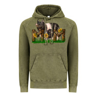 Vintage Olive Western Mom With Hampshire Pig And Baby Pig Vintage Hoodie - LillyAllenDesigns