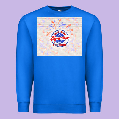 America And Freedom Premium Sweatshirt Designed By Tumblerdesignbyshophia
