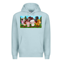 Blue Mist cute farm animals Premium Hoodie - TumblerDesignByShophia