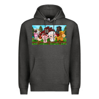 Charcoal Heather cute farm animals Premium Hoodie - TumblerDesignByShophia