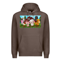 Coffee cute farm animals Premium Hoodie - TumblerDesignByShophia